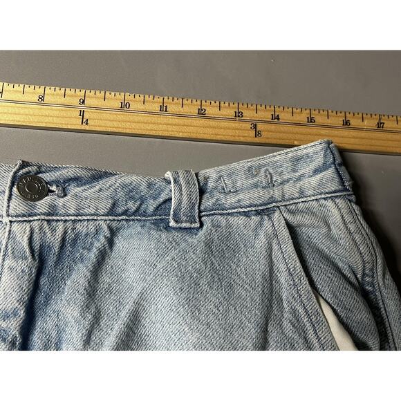 Madewell Jeans Womens 29 Light Wash Blue Low-Slung Cargo Denim Tapered Leg - Picture 10 of 14